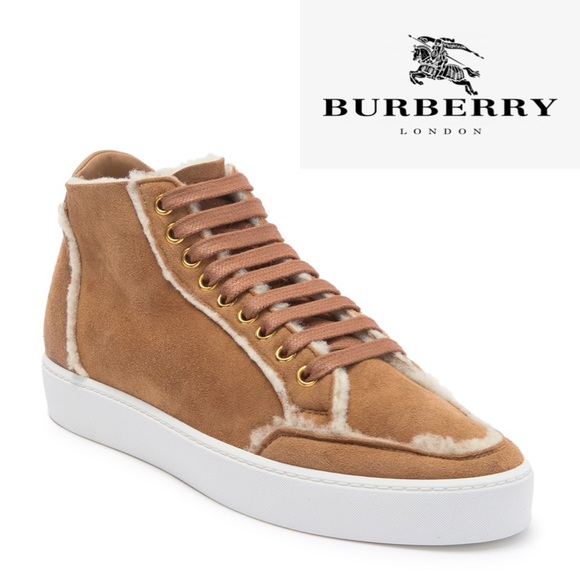 Burberry Salmond Shearling Fur Sneaker - Picture 8 of 9